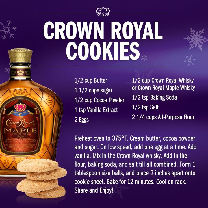 Celebrate the Holidays and Bake Crown Royal Cookies